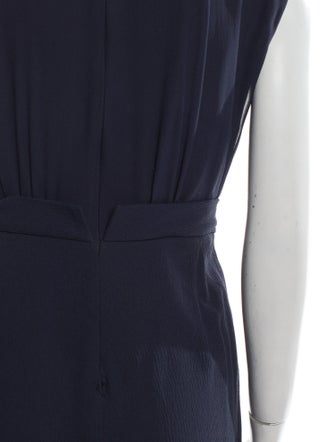 Max Mara Silk V-Neck Jumpsuit