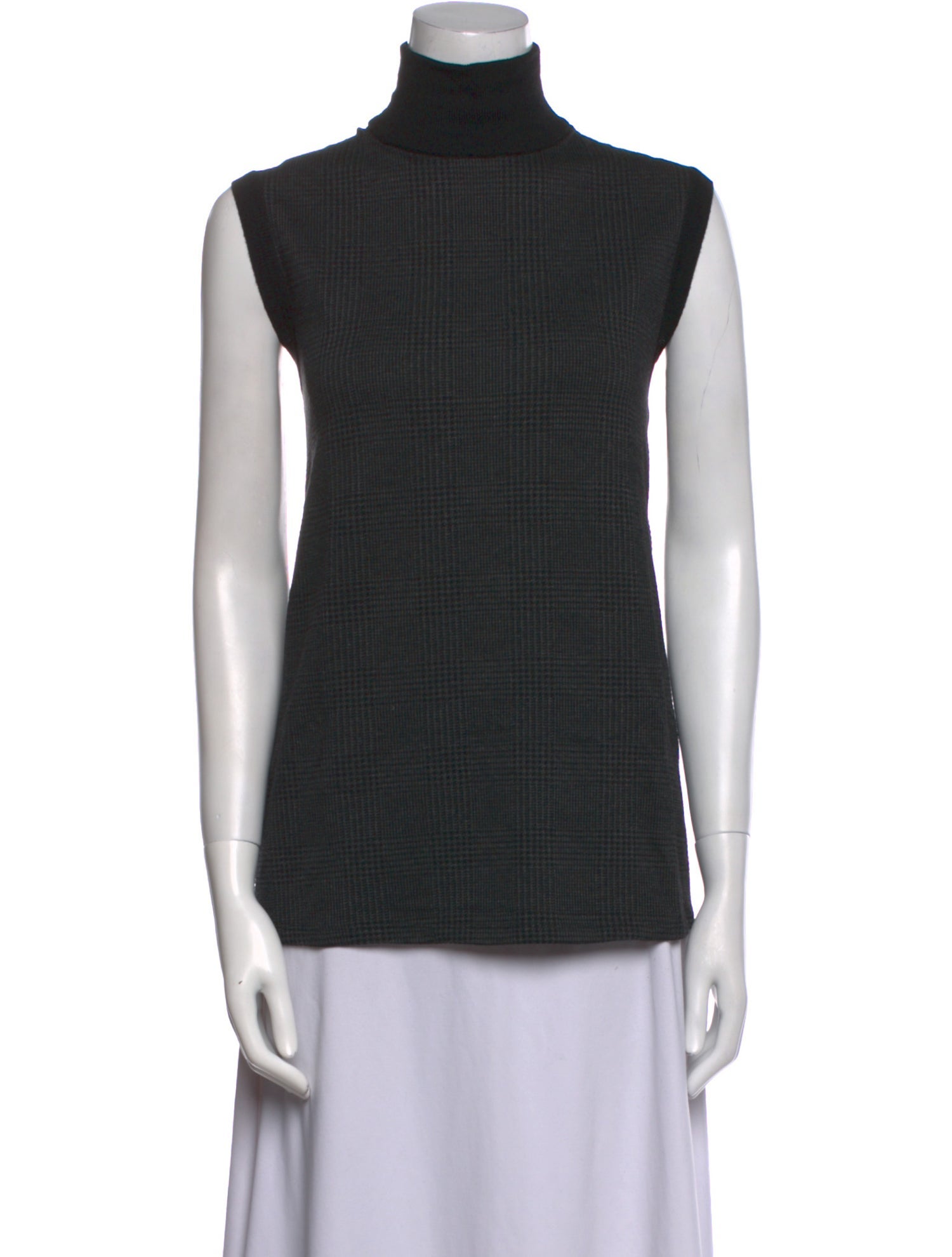 Max Mara Turtleneck Sleeveless Top
