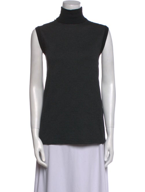 Max Mara Turtleneck Sleeveless Top