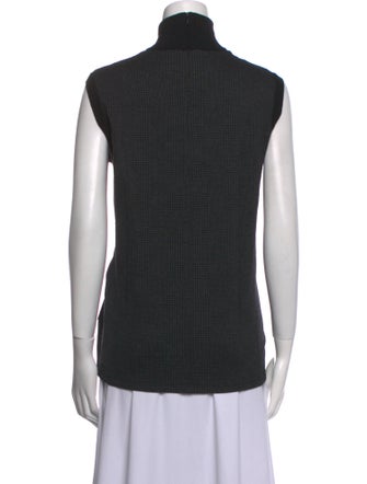 Max Mara Turtleneck Sleeveless Top