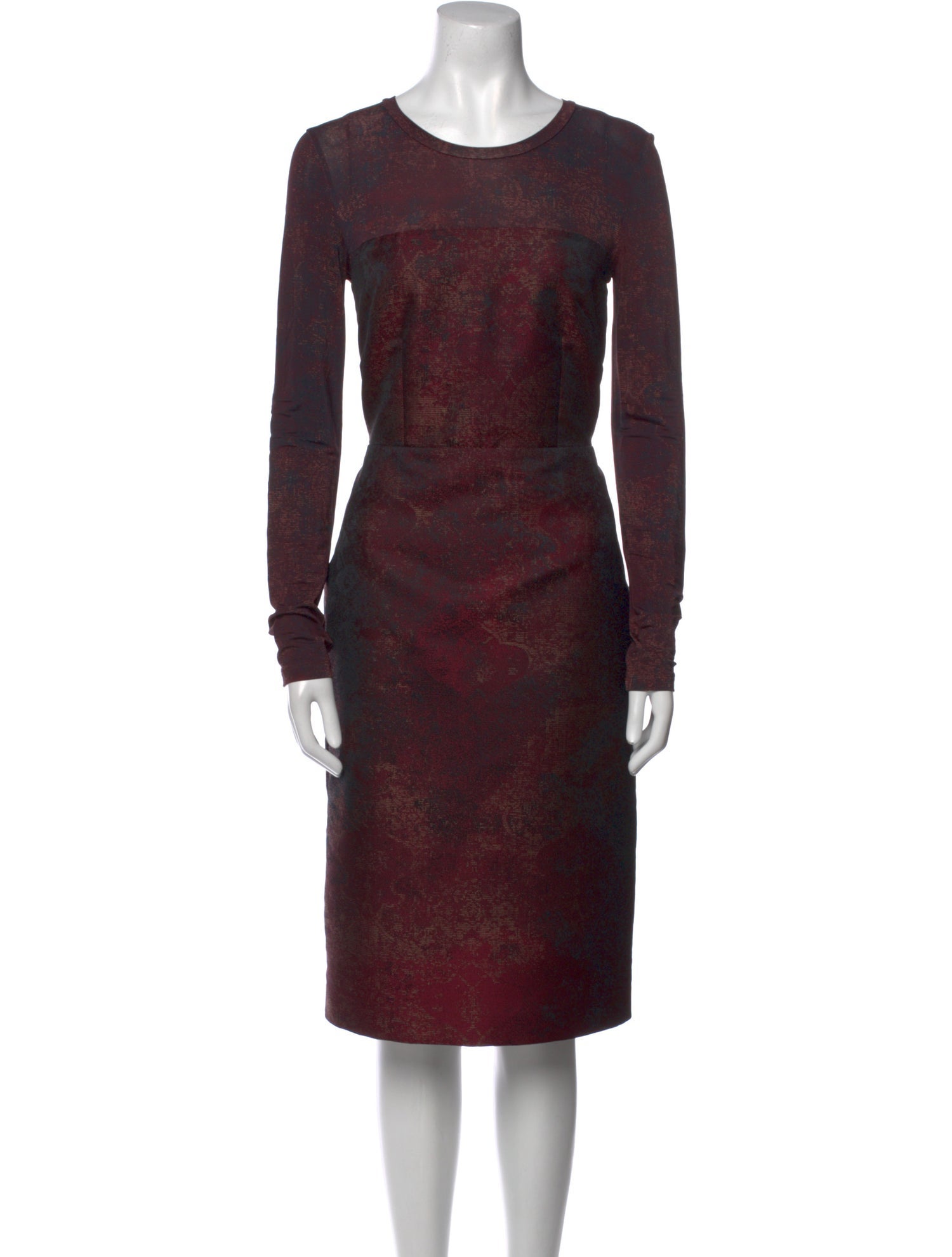 Max Mara Printed Knee-Length Dress