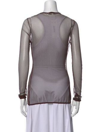 Max Mara Crew Neck Long Sleeve Top