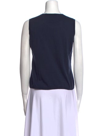 'S Max Mara Crew Neck Sleeveless Top