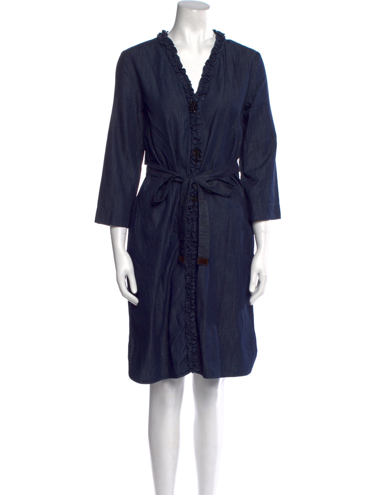'S Max Mara V-Neck Knee-Length Dress