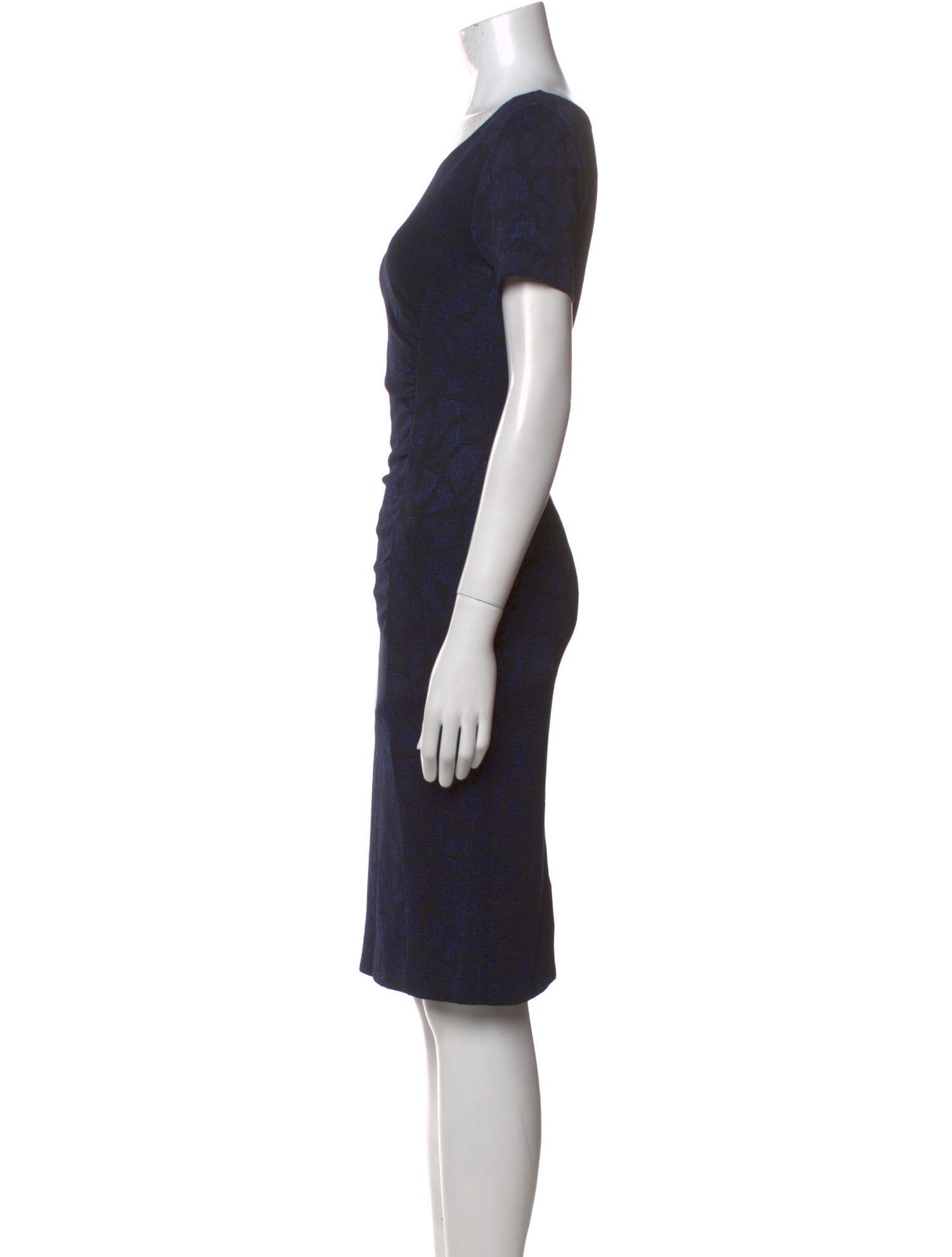 Max Mara Scoop Neck Knee-Length Dress