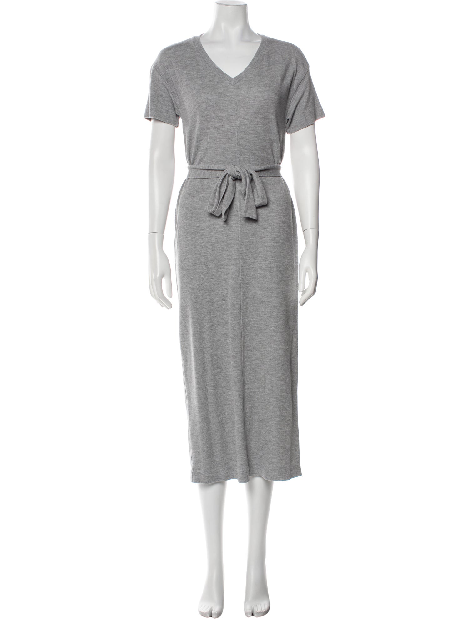Max Mara V-Neck Long Dress