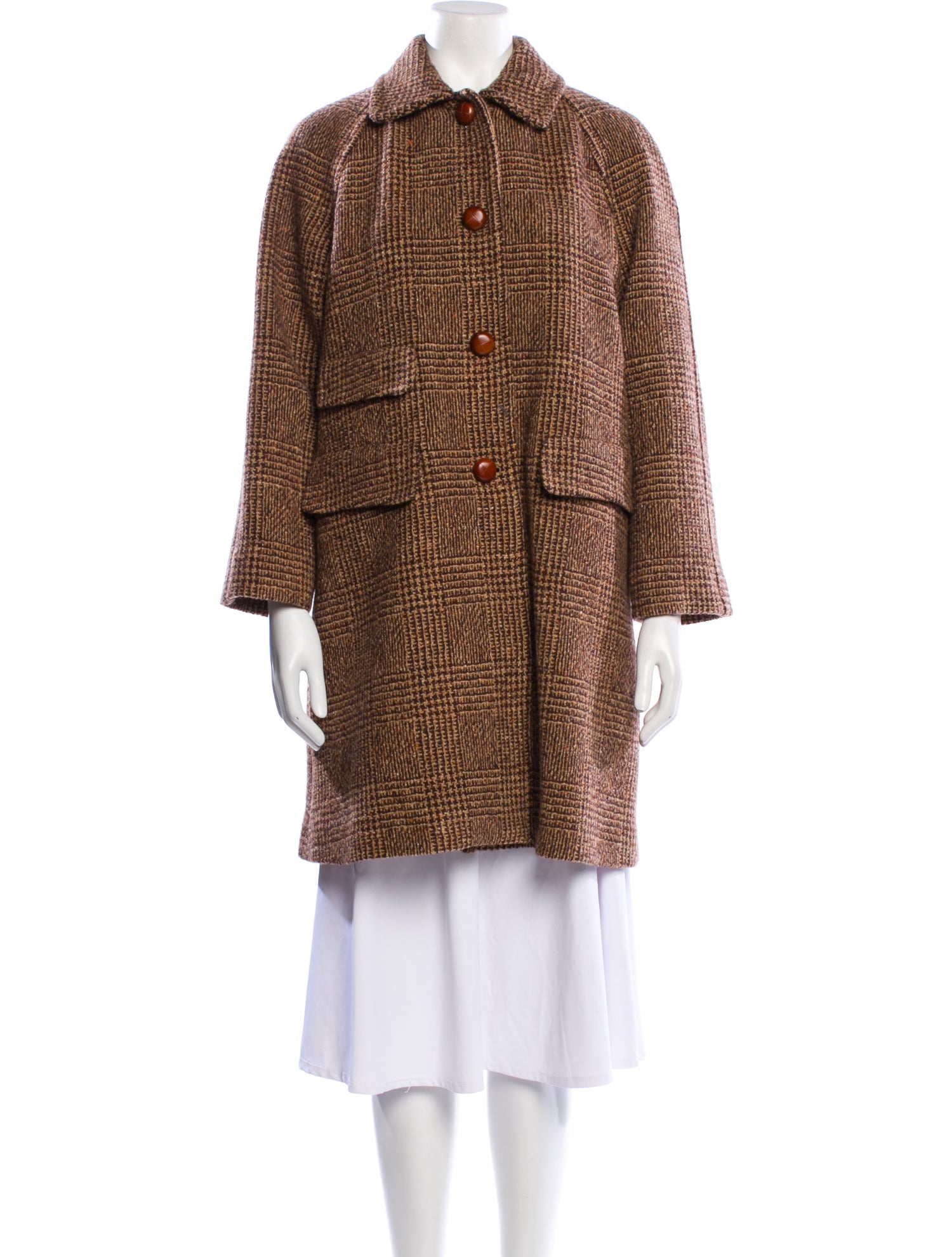 Weekend Max Mara Pitone Virgin Wool Coat