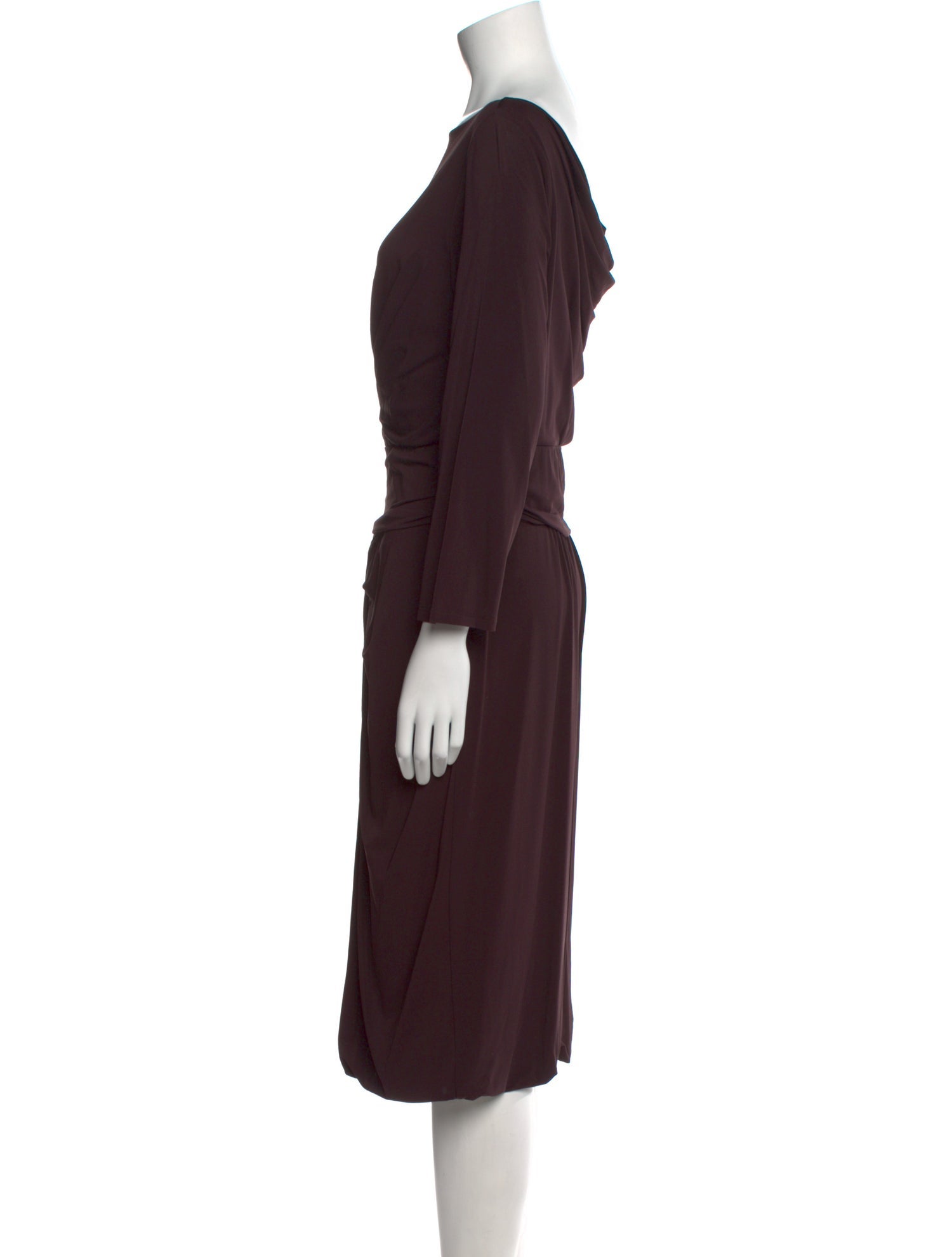 Max Mara Bateau Neckline Midi Length Dress