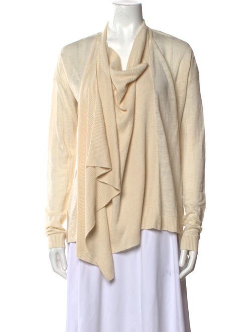 Max Mara Linen Cowl Neck Sweater