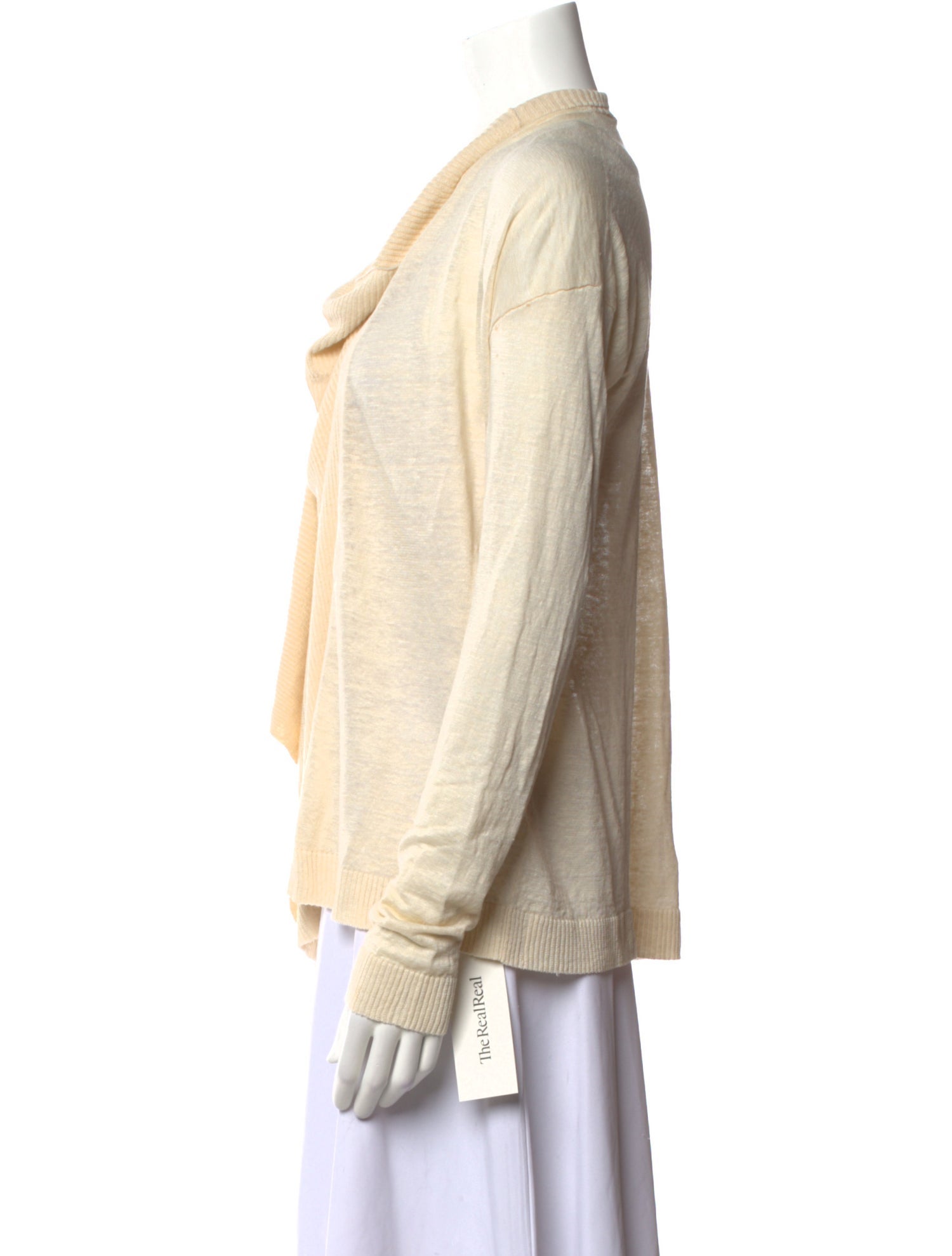 Max Mara Linen Cowl Neck Sweater