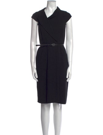 Max Mara Cowl Neck Knee-Length Dress