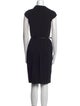 Max Mara Cowl Neck Knee-Length Dress