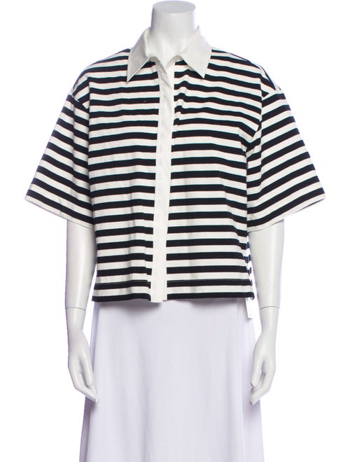 Max Mara Striped Short Sleeve Polo
