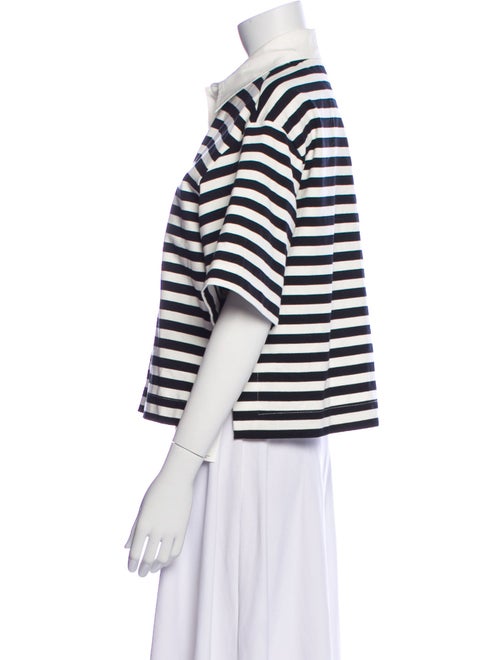 Max Mara Striped Short Sleeve Polo