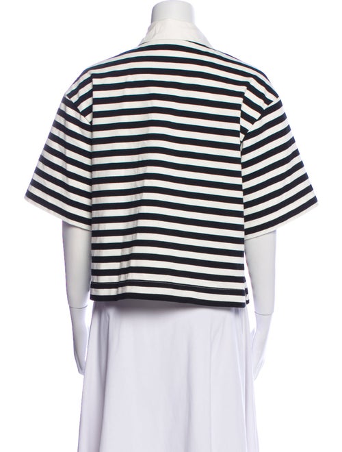 Max Mara Striped Short Sleeve Polo