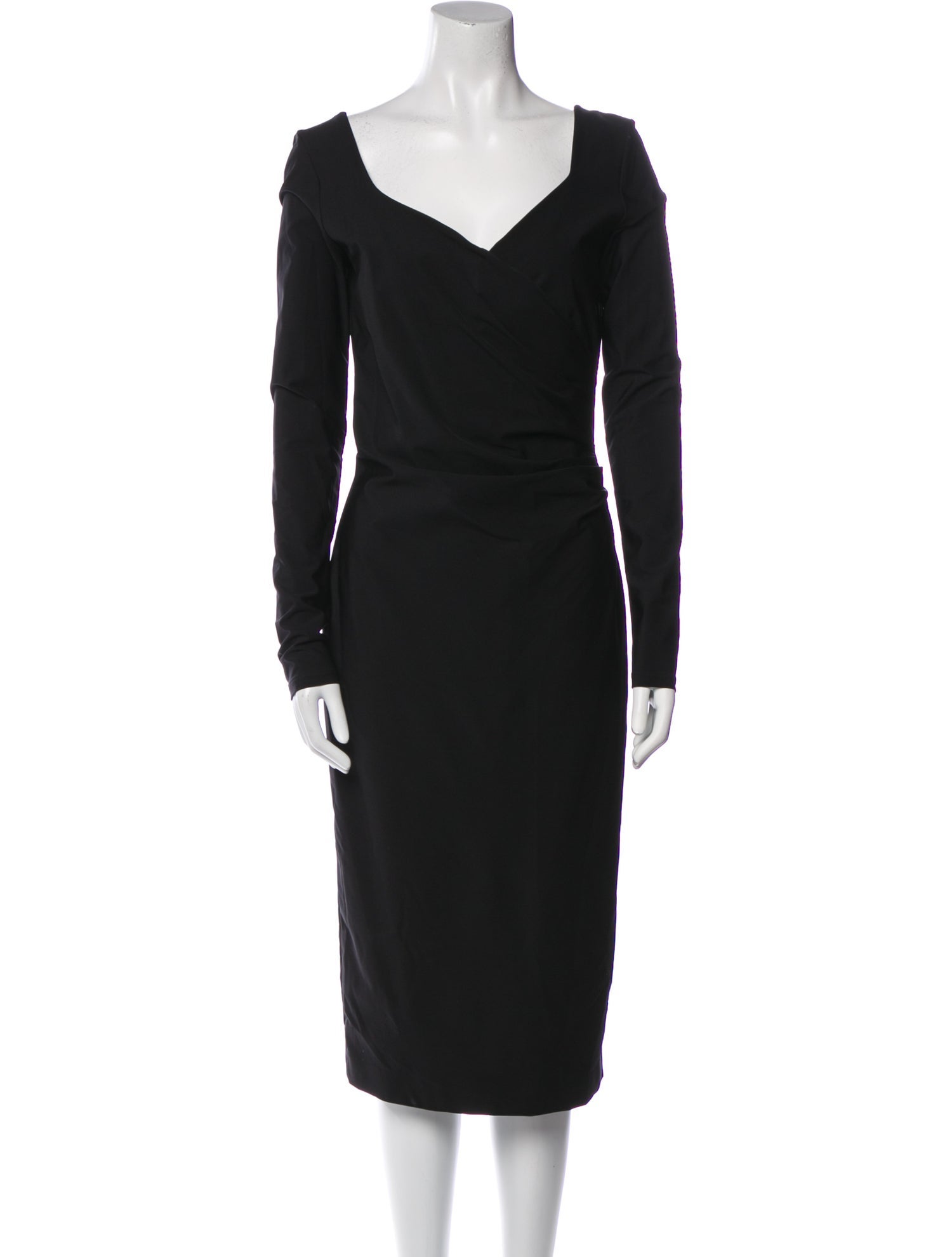 Max Mara V-Neck Midi Length Dress