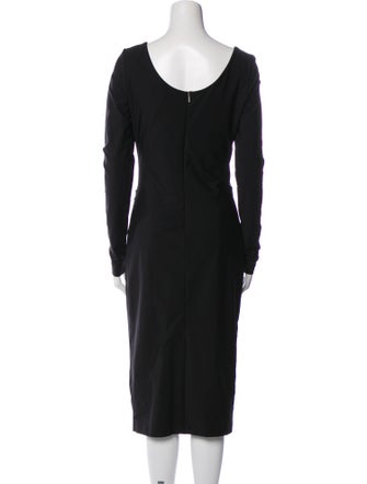 Max Mara V-Neck Midi Length Dress