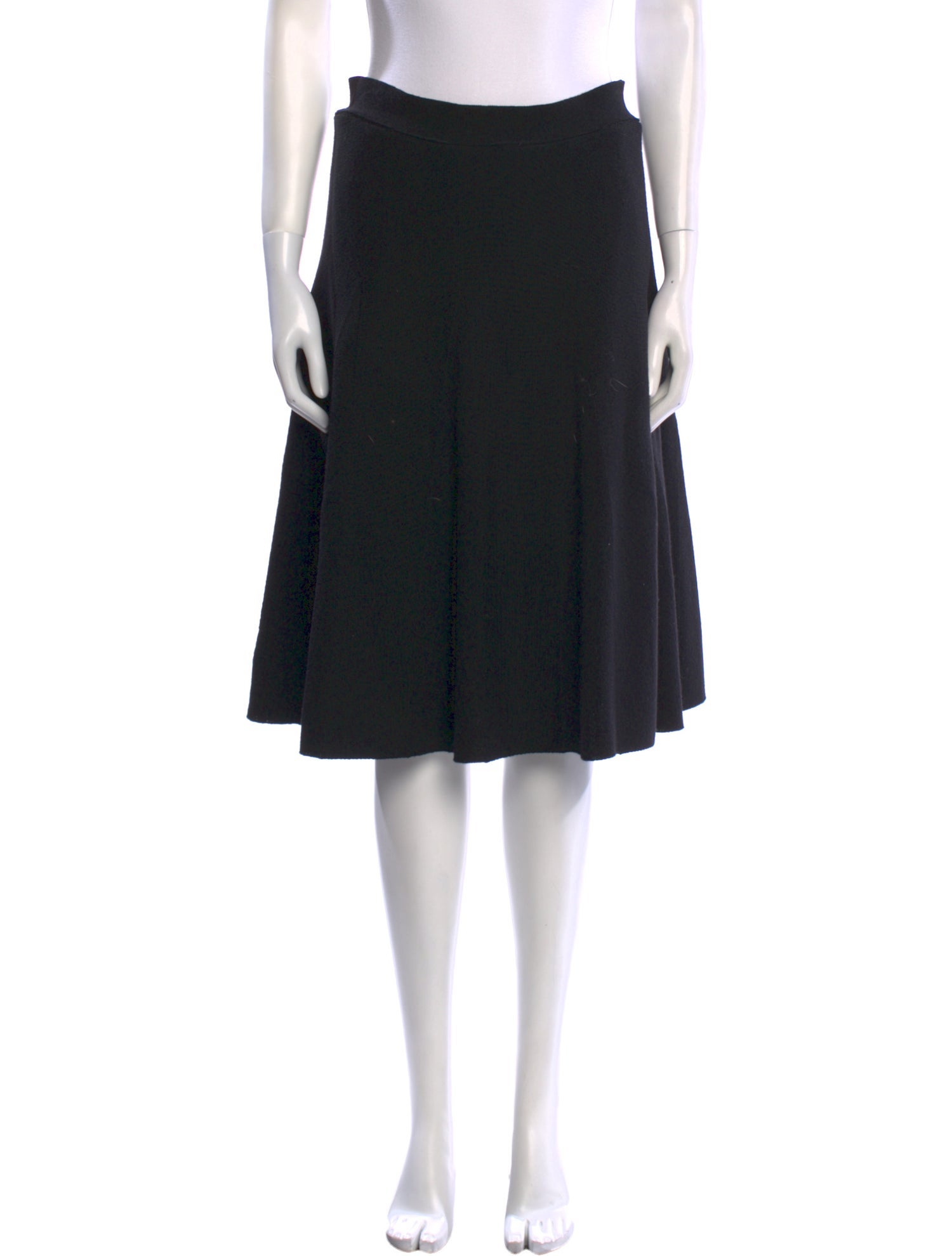 Max Mara Virgin Wool Knee-Length Skirt