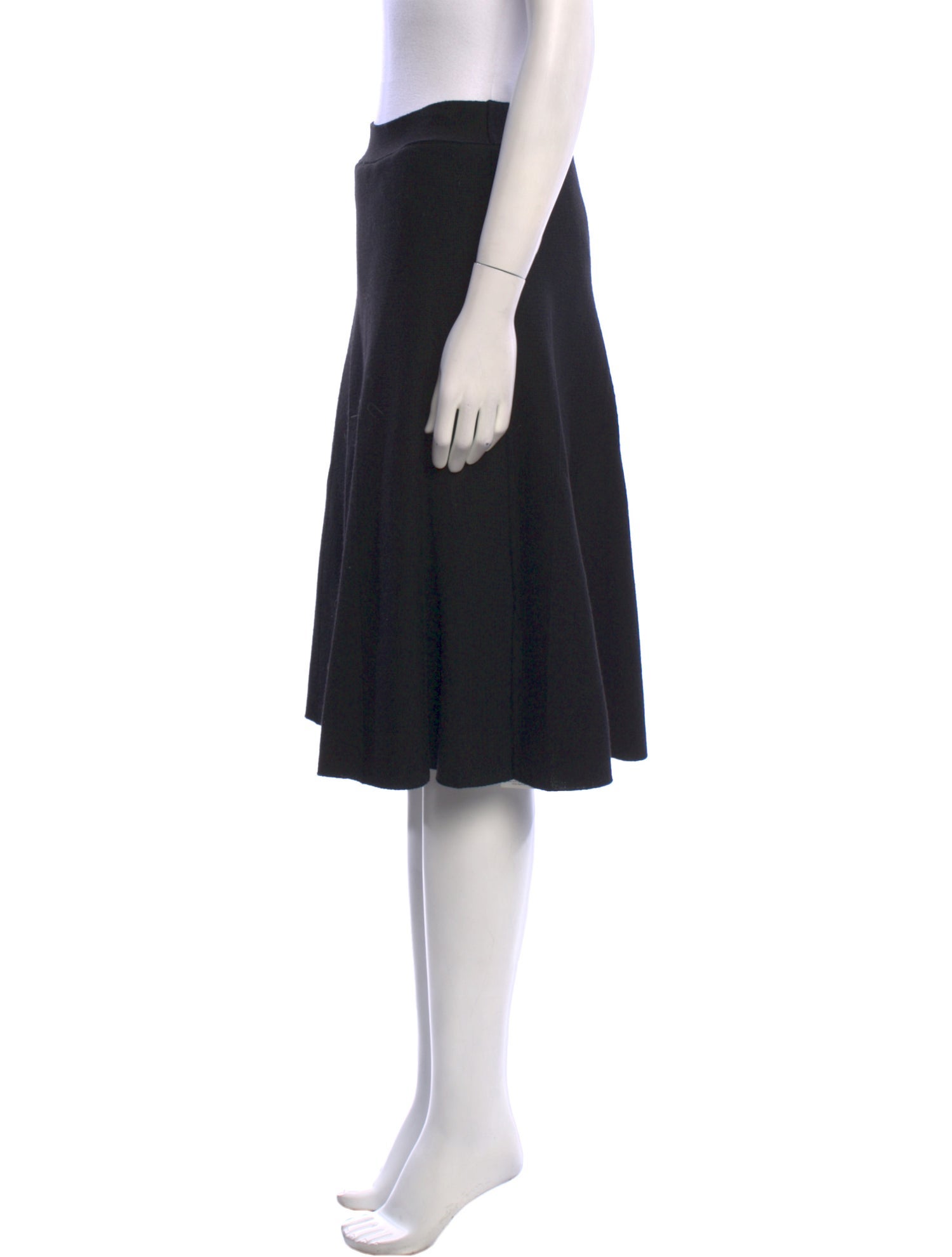 Max Mara Virgin Wool Knee-Length Skirt