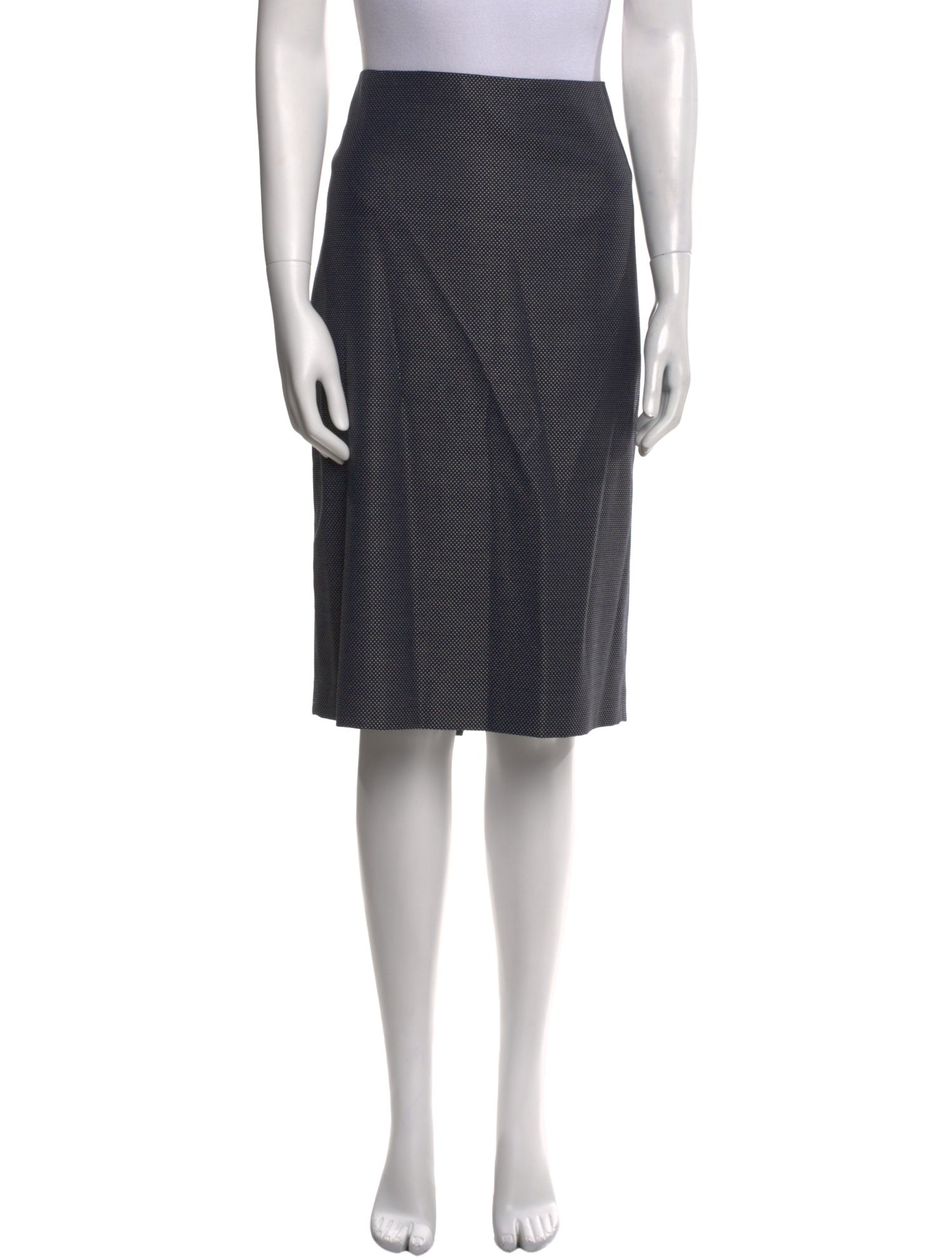 Max Mara Virgin Wool Knee-Length Skirt