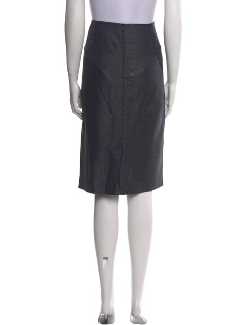Max Mara Virgin Wool Knee-Length Skirt
