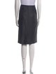 Max Mara Virgin Wool Knee-Length Skirt