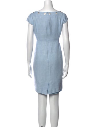 Max Mara V-Neck Mini Dress