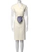 Max Mara V-Neck Knee-Length Dress