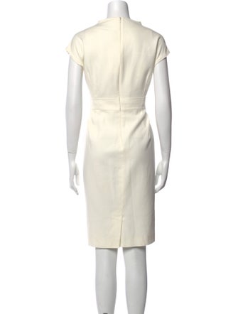 Max Mara V-Neck Knee-Length Dress