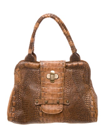 Max Mara Leather Top Handle Bag