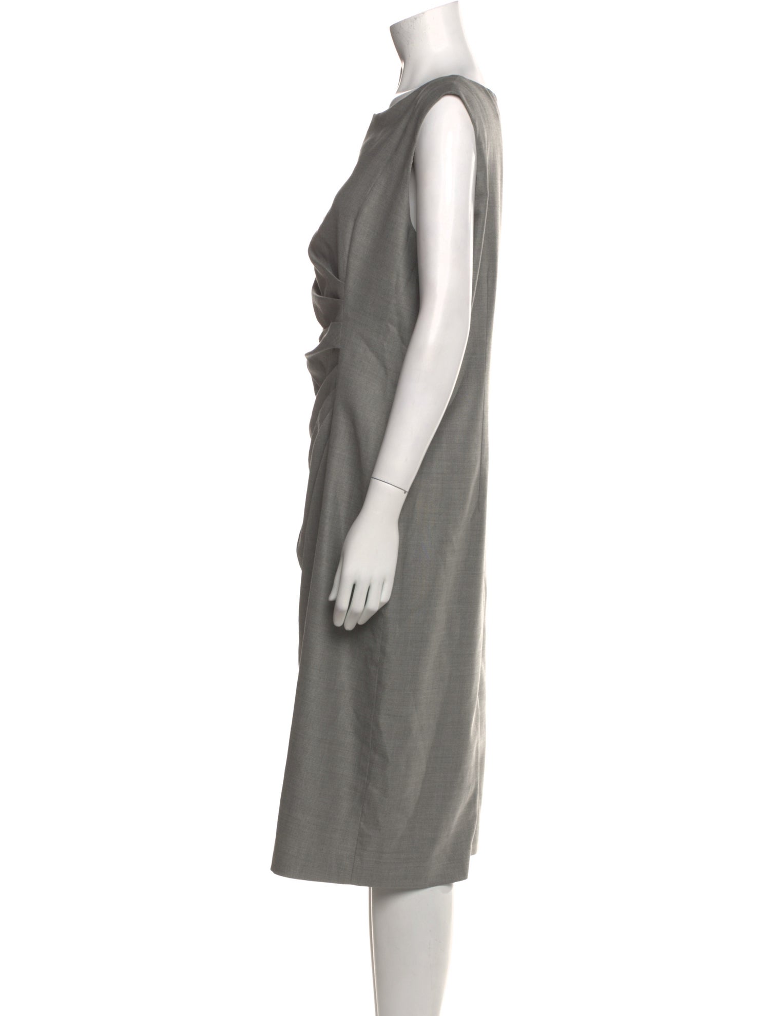Max Mara Virgin Wool Midi Length Dress