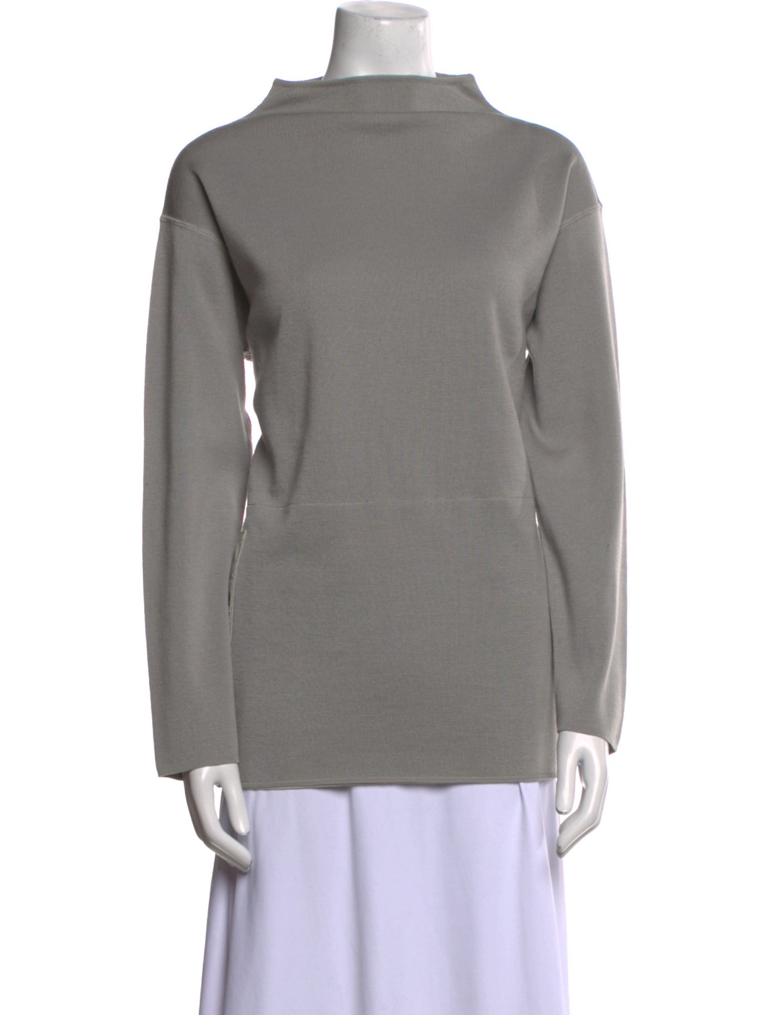 'S Max Mara Virgin Wool Mock Neck Sweater