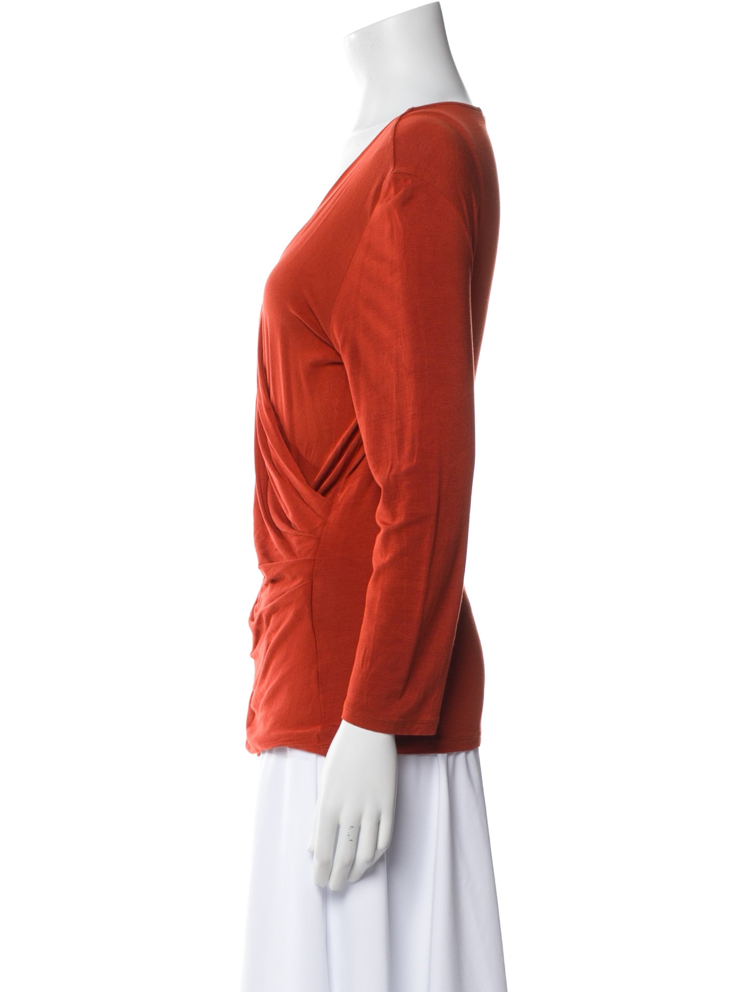 Max Mara V-Neck Long Sleeve Blouse
