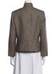 Max Mara Virgin Wool Houndstooth Print Blazer