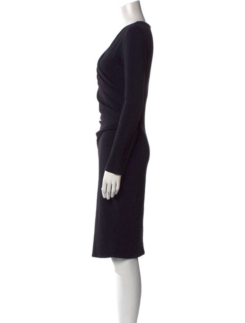 Max Mara V-Neck Knee-Length Dress