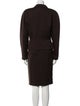 Max Mara Virgin Wool Pleated Accents Skirt Set
