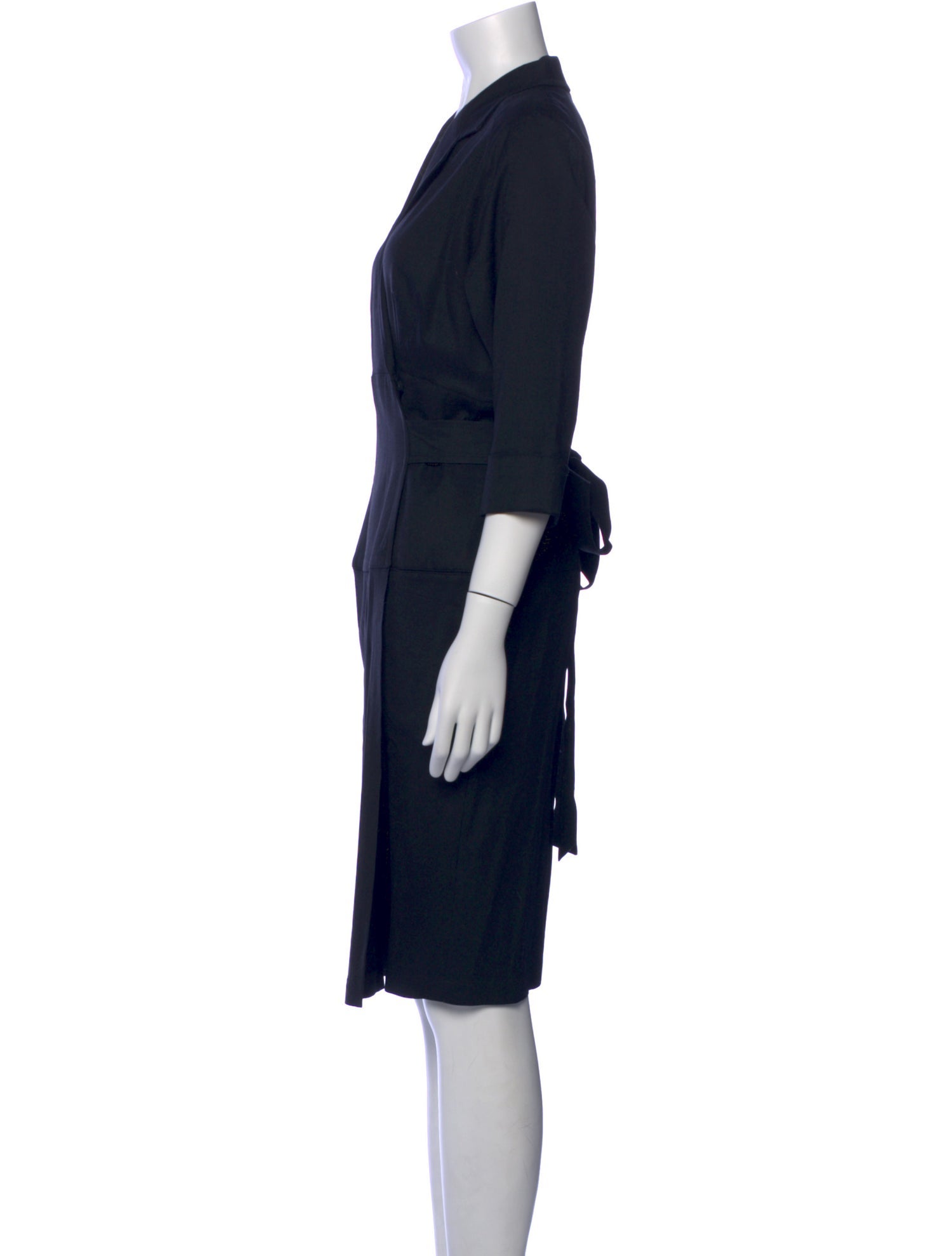 Max Mara Virgin Wool Knee-Length Dress