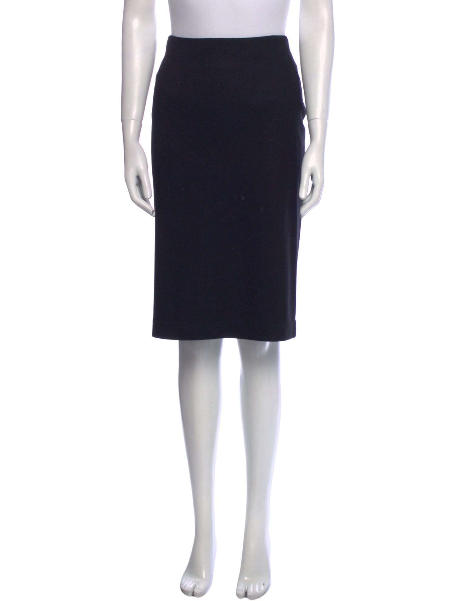 Max Mara Virgin Wool Knee-Length Skirt