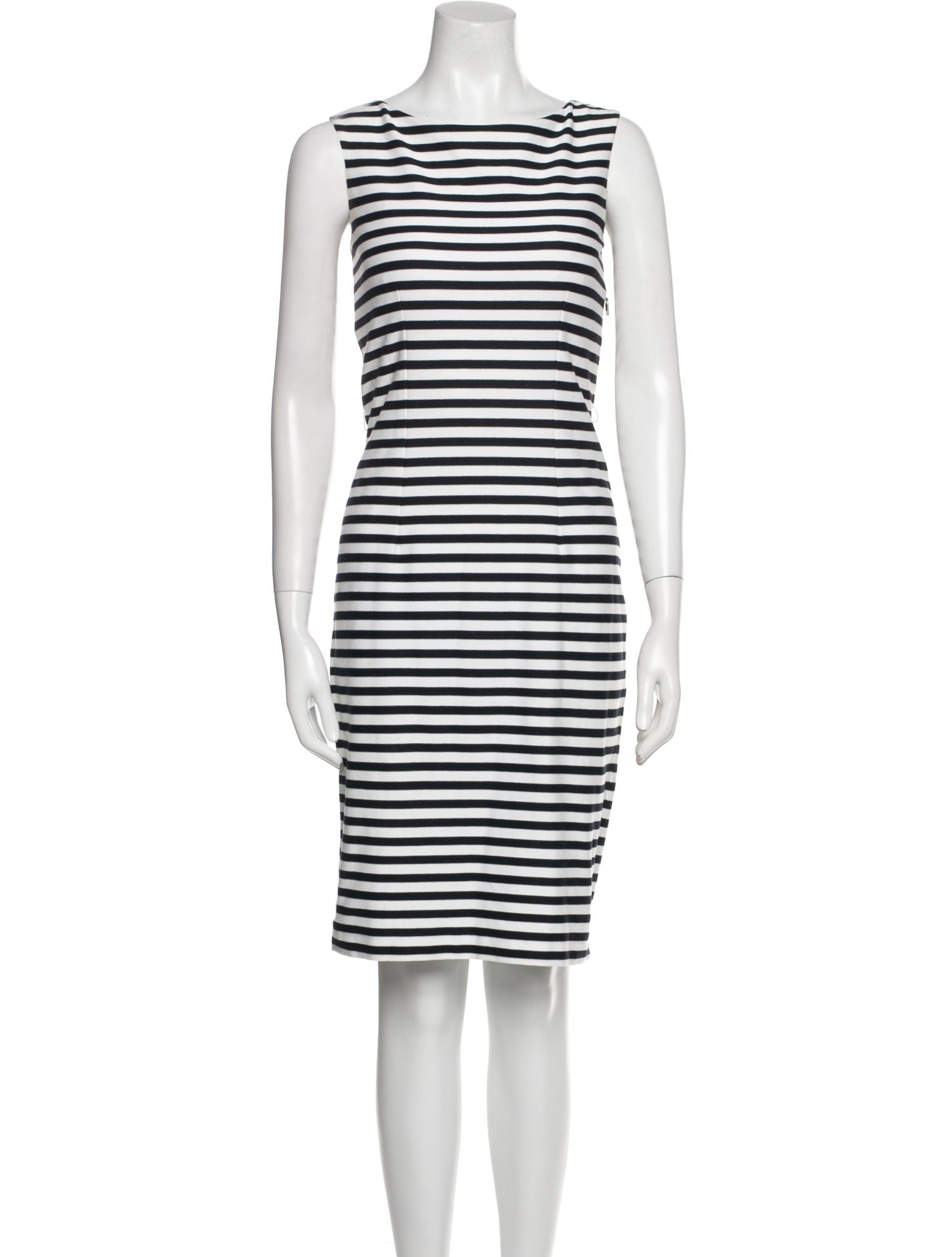 Max Mara Striped Knee-Length Dress