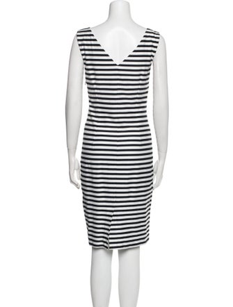 Max Mara Striped Knee-Length Dress