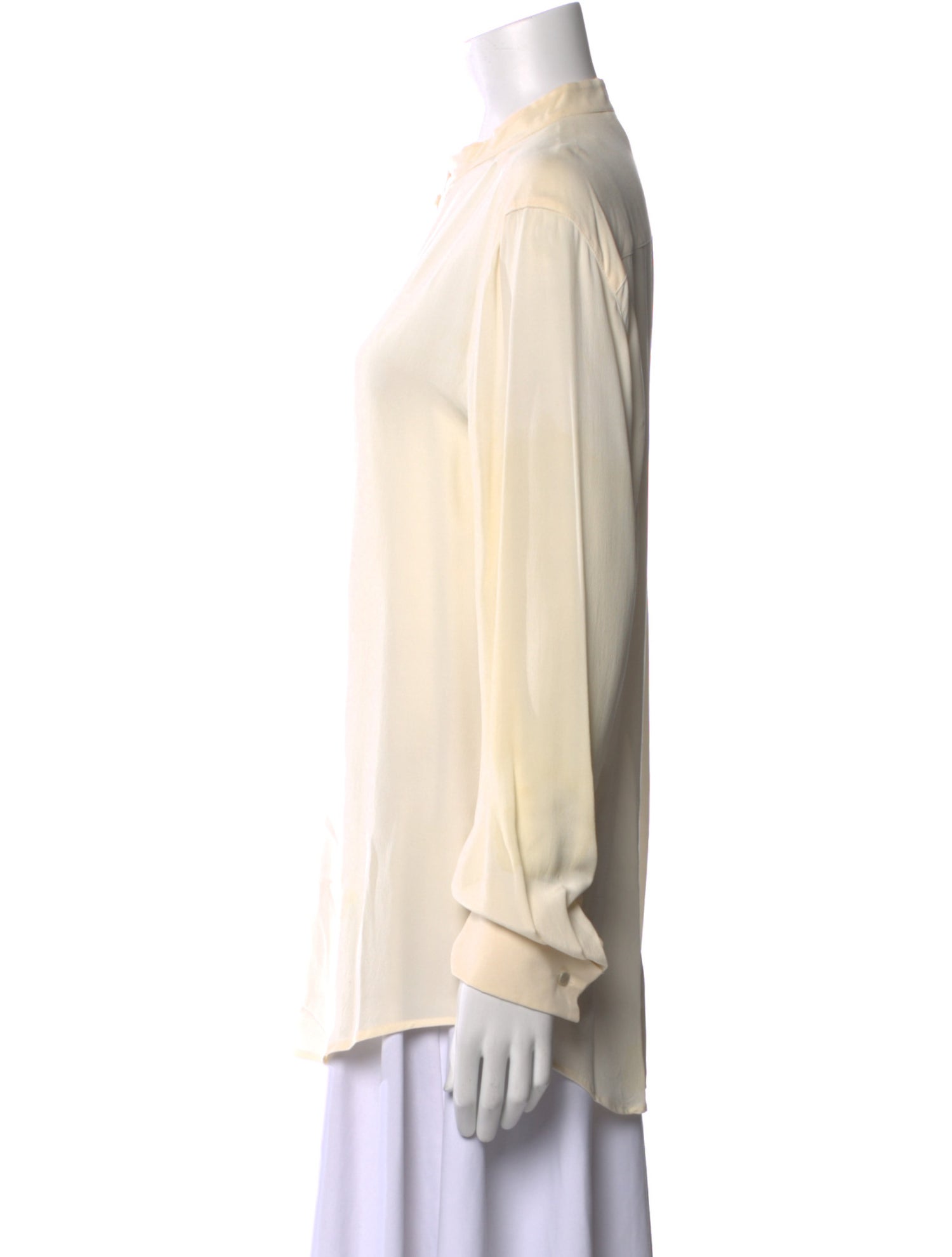 Max Mara Silk Mock Neck Tunic