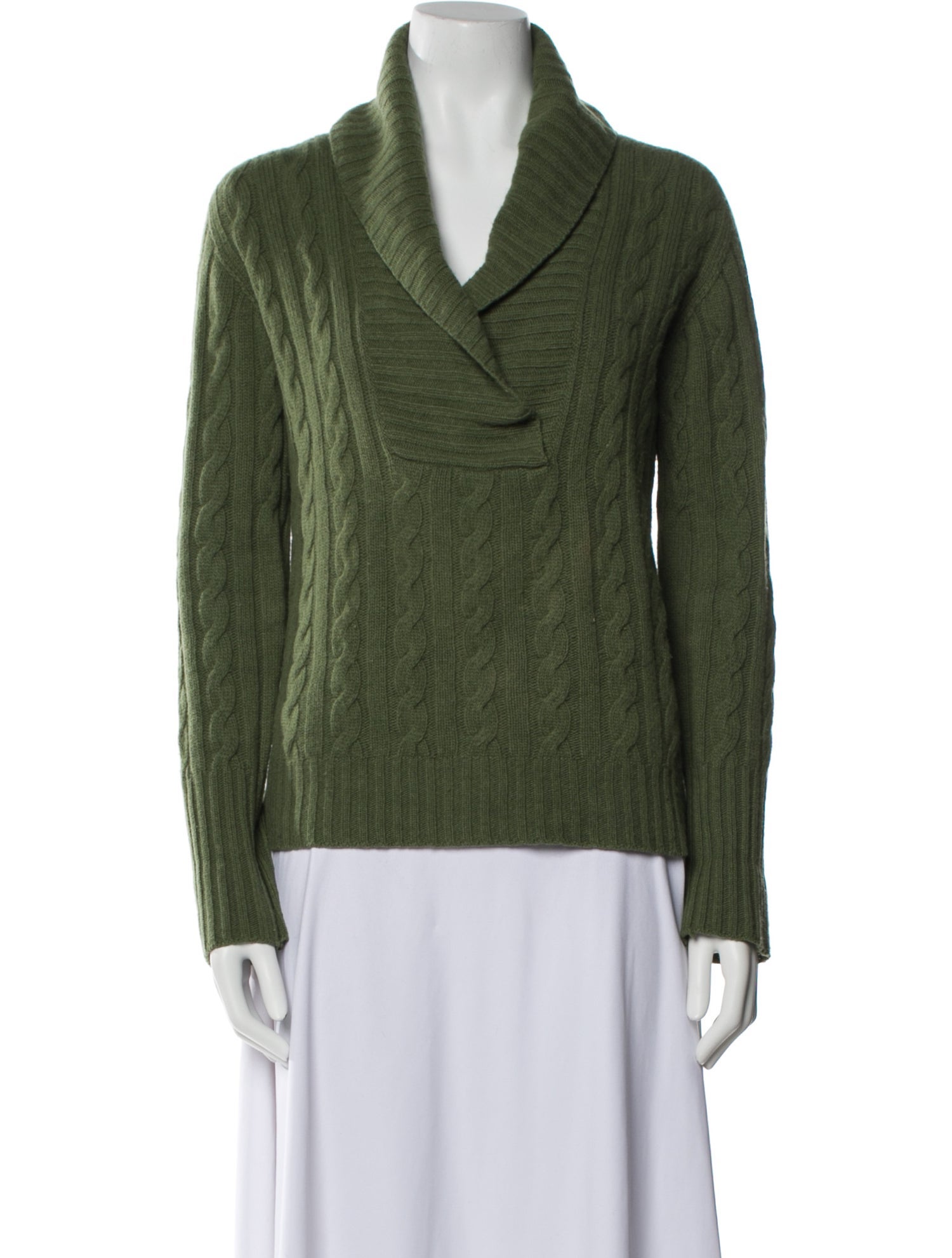 Max Mara Virgin Wool Cowl Neck Sweater