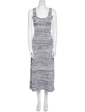 Max Mara Striped Long Dress