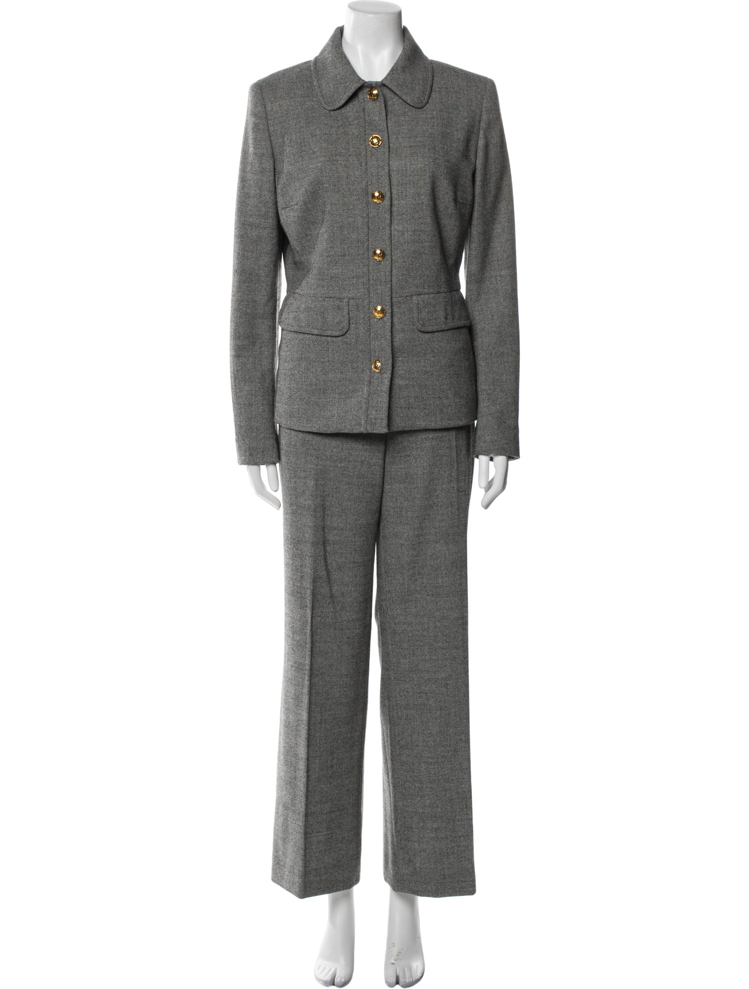 Escada Virgin Wool Pant Set