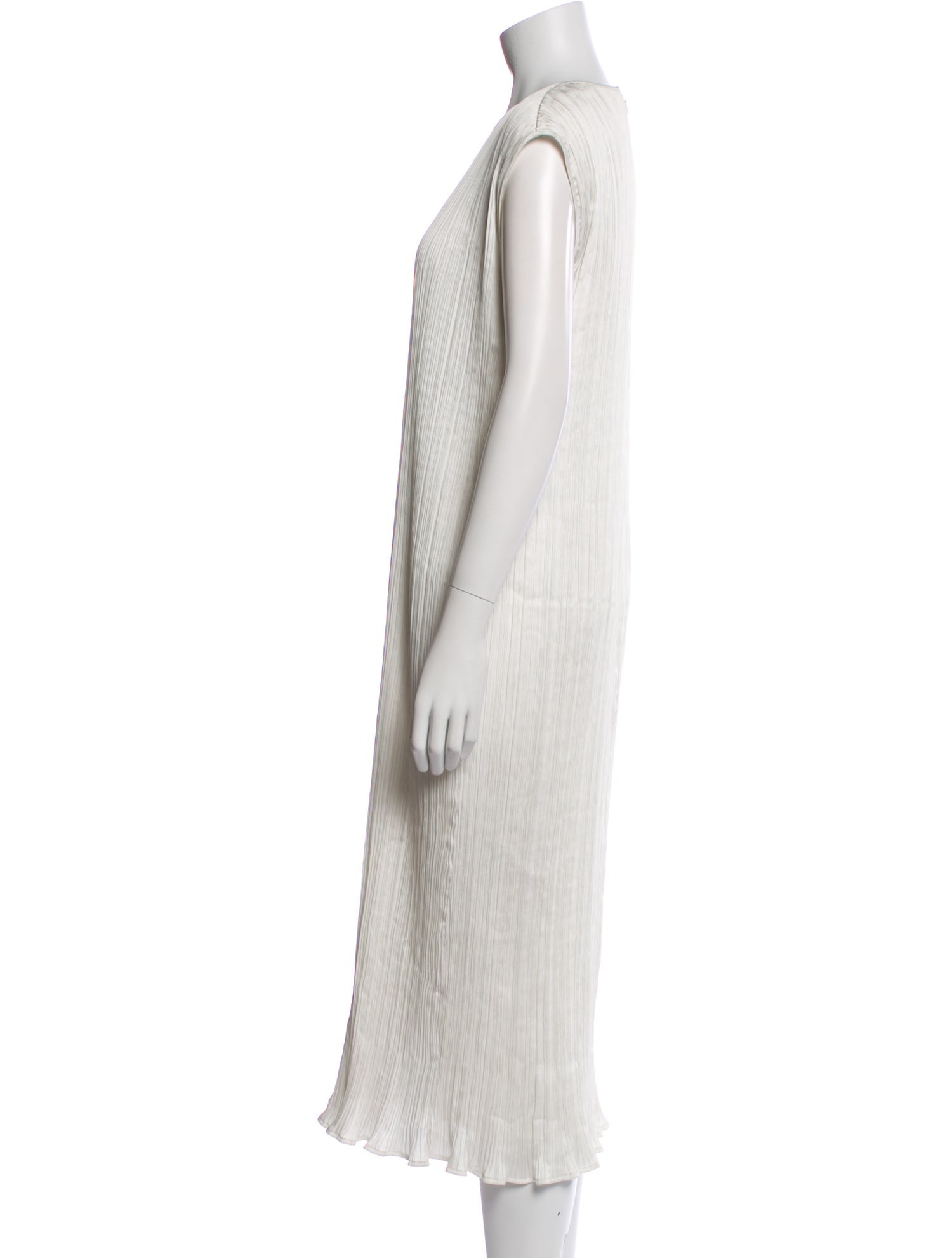 Max Mara Crew Neck Midi Length Dress