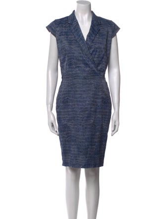 Max Mara Printed Knee-Length Dress