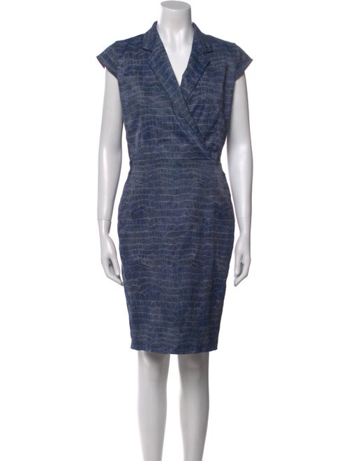 Max Mara Printed Knee-Length Dress