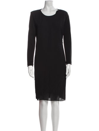 Max Mara Scoop Neck Knee-Length Dress
