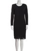 Max Mara Scoop Neck Knee-Length Dress