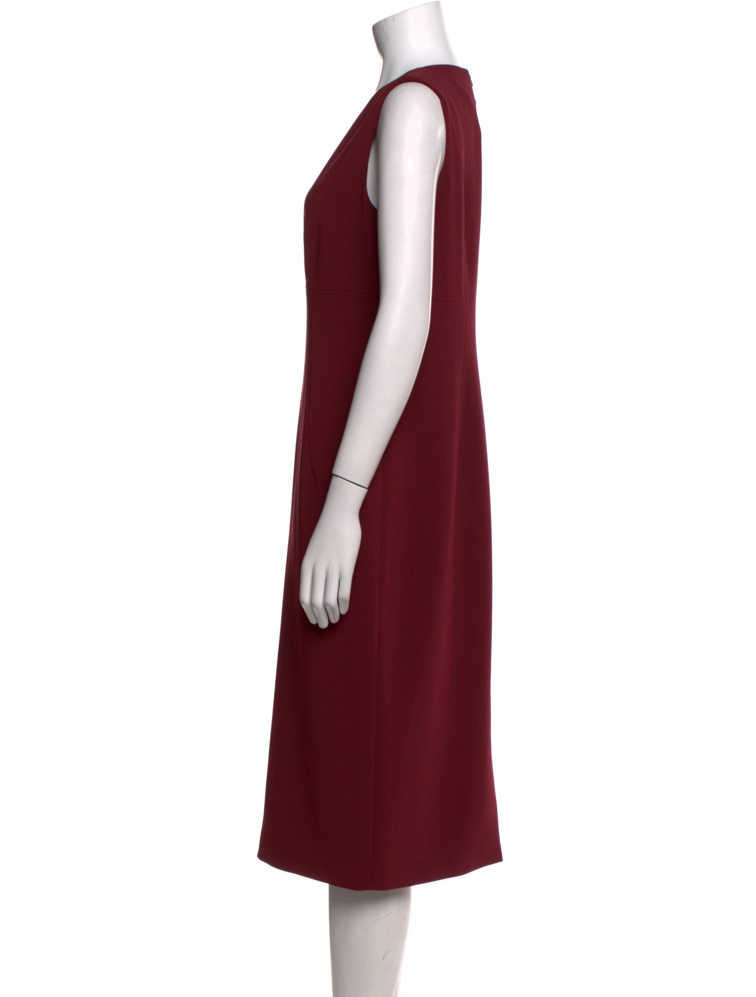Max Mara Studio Virgin Wool Midi Length Dress